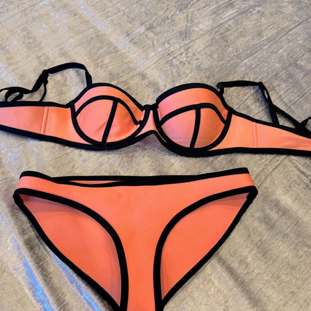 Orange swimsuit. Size S can be xs